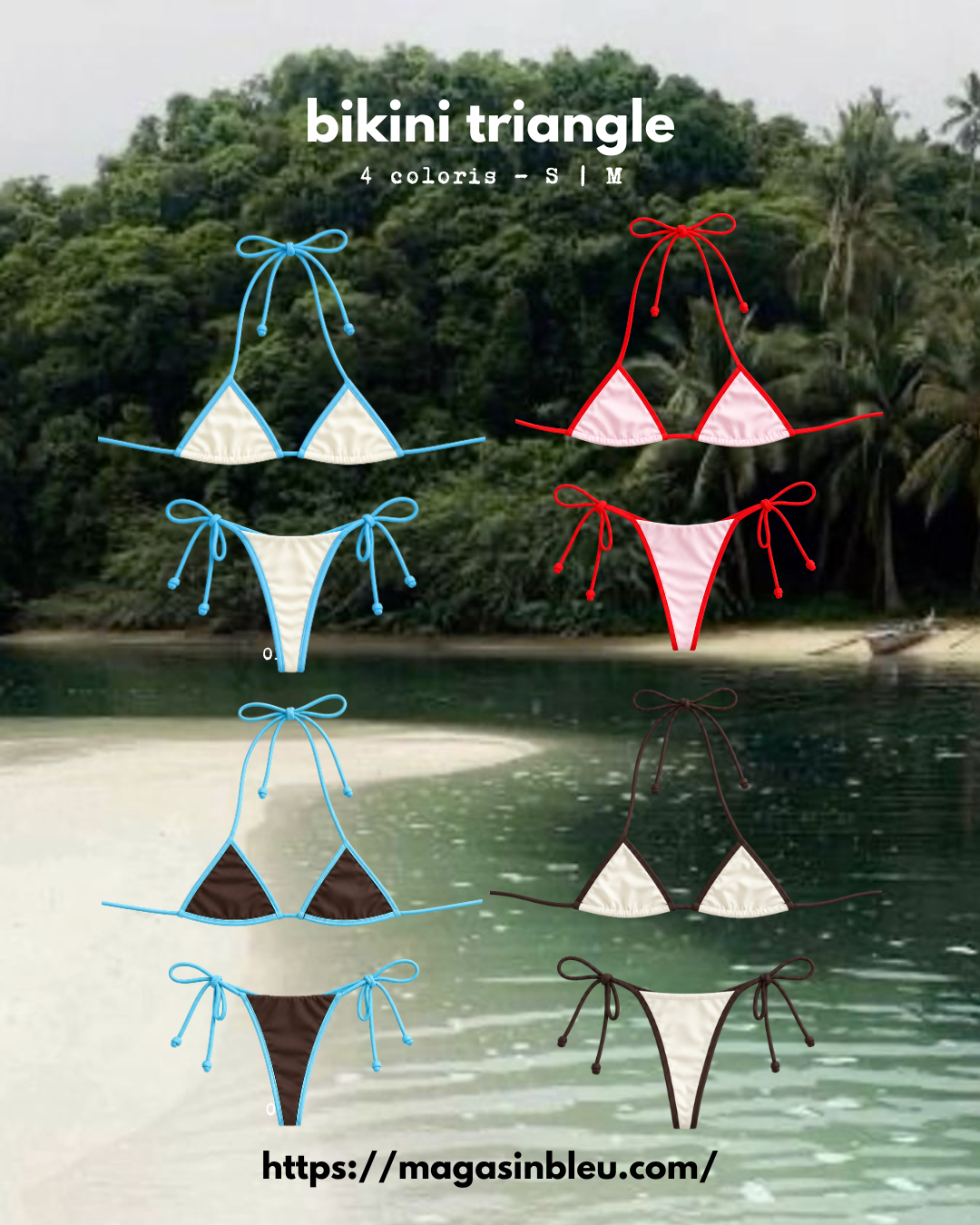 Bikini Triangle Bi-color