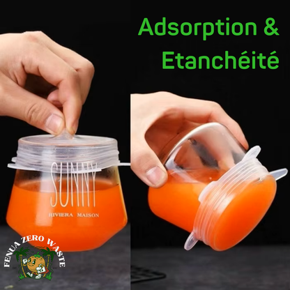 Eco-Couvercles en Silicone (1 lot de 6)