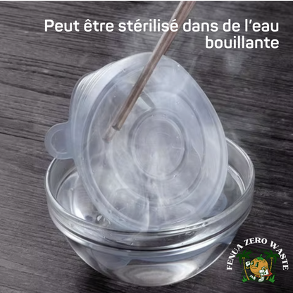 Eco-Couvercles en Silicone (1 lot de 6)