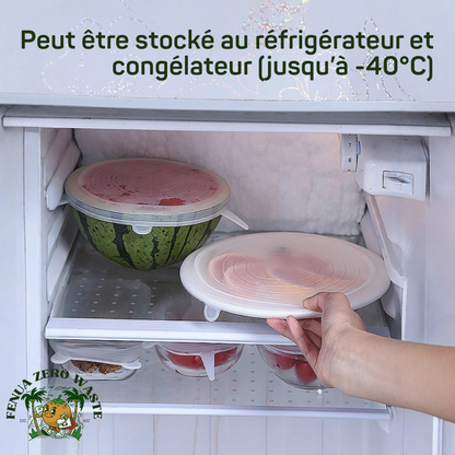 Eco-Couvercles en Silicone (1 lot de 6)