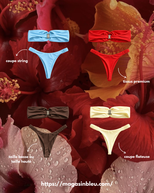 Bikini Bandeau Uni