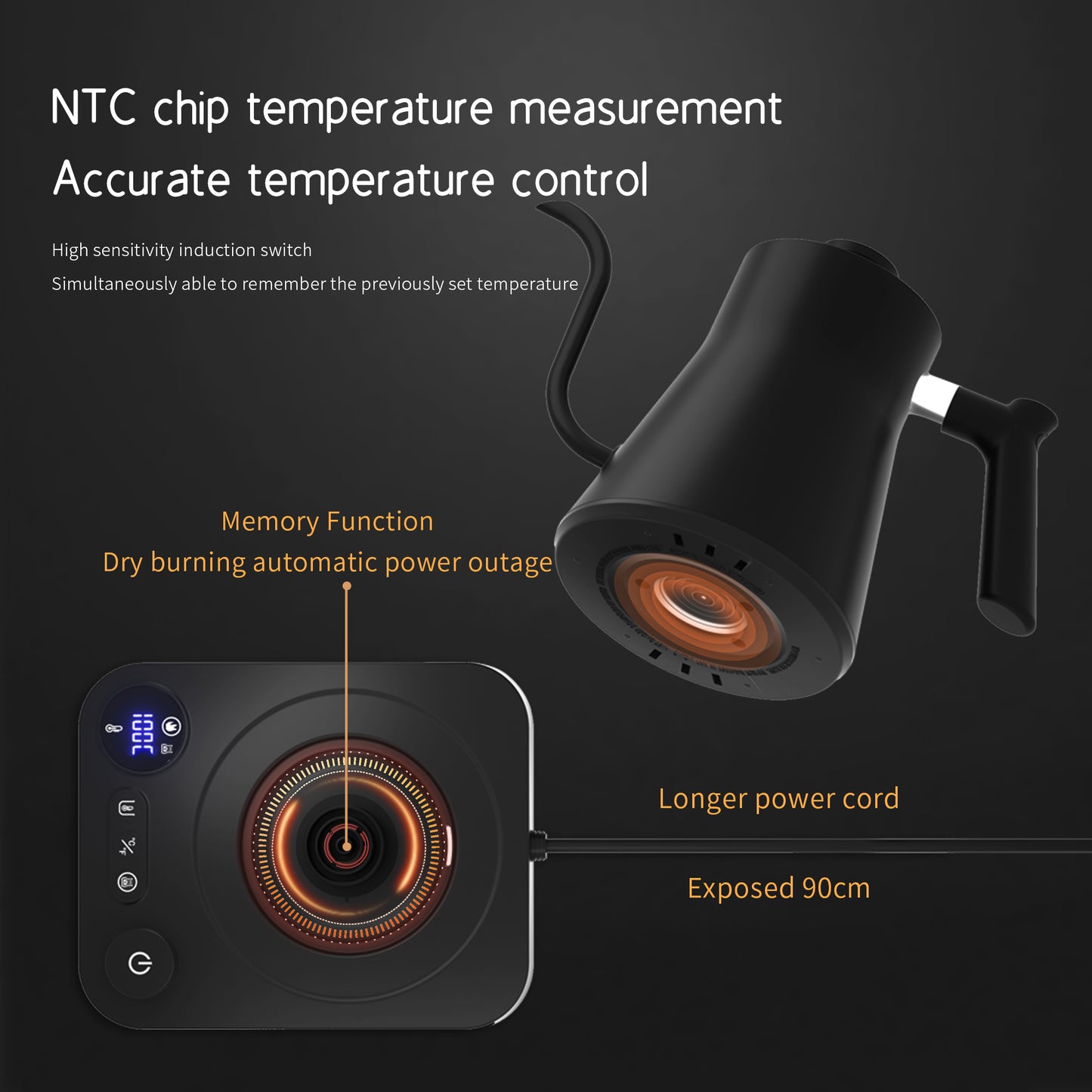 Bouilloire à Thermostat Réglable