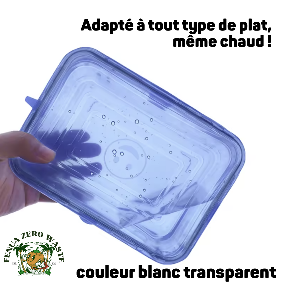 Eco-Couvercles en Silicone (1 lot de 6)