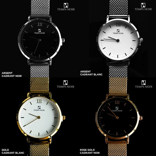 Montre Temps Noir - Carpe Diem