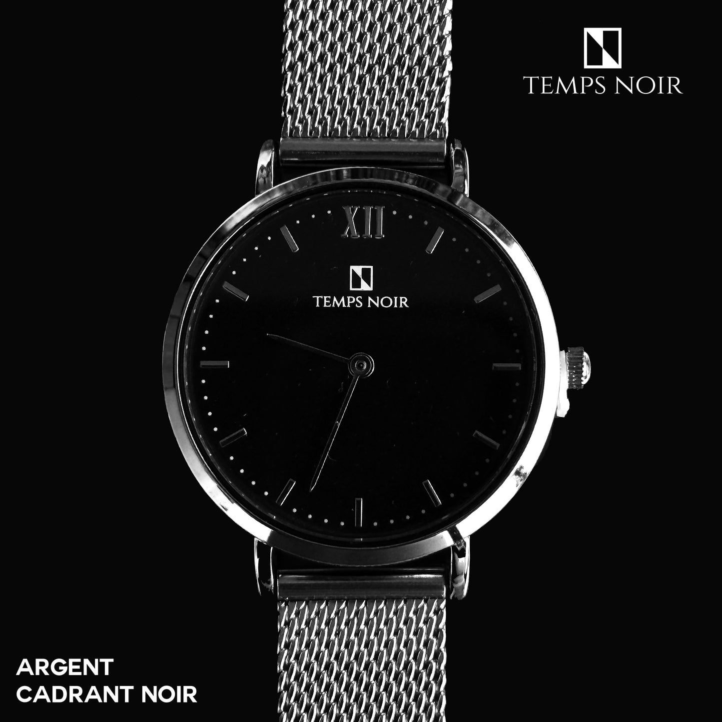 Montre Temps Noir - Carpe Diem