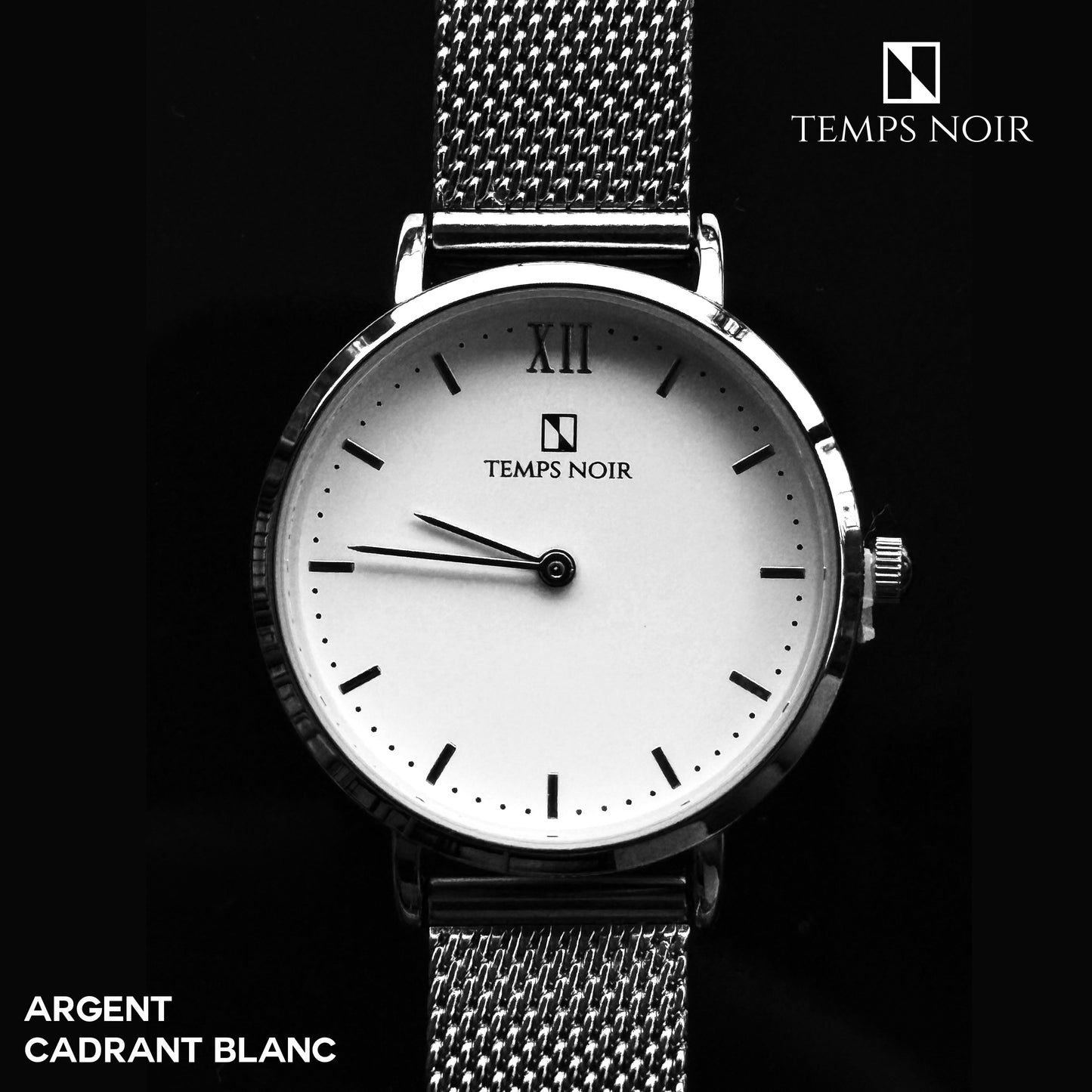 Montre Temps Noir - Carpe Diem