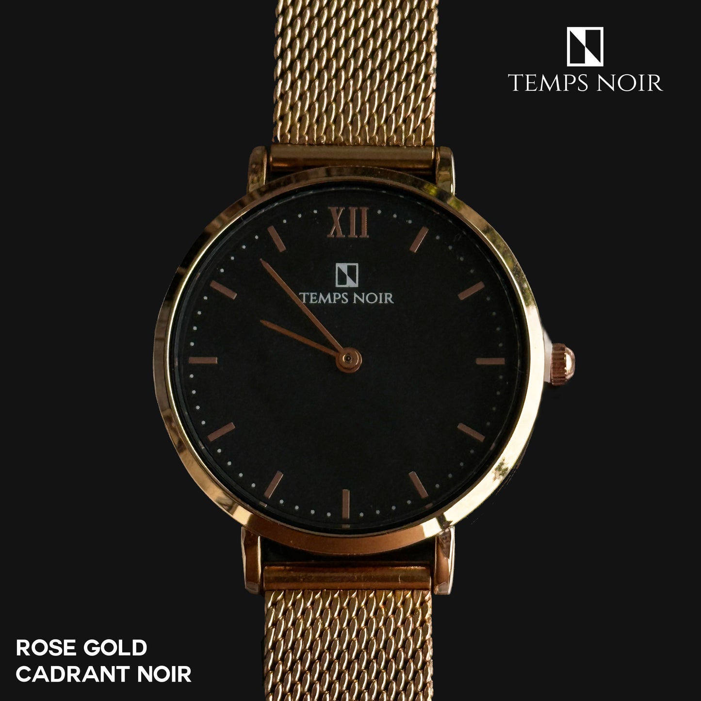 Montre Temps Noir - Carpe Diem