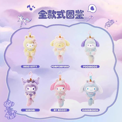 Miniso Blind Box Sanrio Characters Dreamy Unicorn Porte Clef